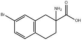 2-AMINO-7-BROMO-1,2,3,4-TETRAHYDRONAPHTHALENE-2-CARBOXYLIC ACID 구조식 이미지