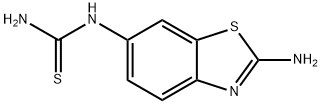 Thiourea, (2-amino-6-benzothiazolyl)- (9CI) 구조식 이미지