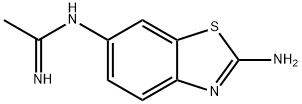 Ethanimidamide, N-(2-amino-6-benzothiazolyl)- (9CI) Structure