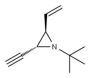 Aziridine, 1-(1,1-dimethylethyl)-2-ethenyl-3-ethynyl-, trans- (9CI) 구조식 이미지