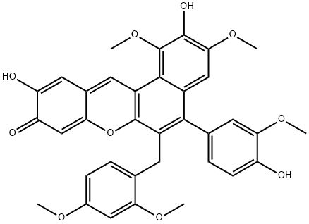 Santarubin B 3'-methyl ether Structure