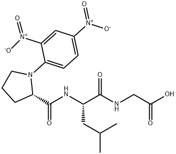 DNP-L -PROLYL-L -LEUCYLGLYCINE 구조식 이미지