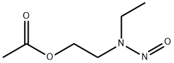 Acetic acid 2-(ethylnitrosoamino)ethyl ester Structure