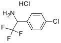 2,2,2-TRIFLUORO-1-(4-CHLORO-PHENYL)-ETHYLAMINE HYDROCHLORIDE Structure