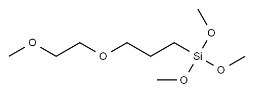 trimethoxy-[3-(2-methoxyethoxy)propyl]silane Structure