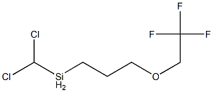 dichloromethyl[3-(2,2,2-trifluoroethoxy)propyl]silane  구조식 이미지