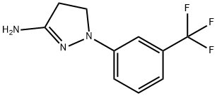 4,5-dihydro-1-[3-(trifluoromethyl)phenyl]-1H-pyrazol-3-amine 구조식 이미지