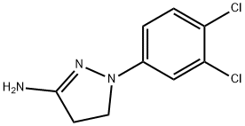 1-(3,4-DICHLOROPHENYL)-4,5-DIHYDRO-1H-PYRAZOL-3-AMINE 구조식 이미지