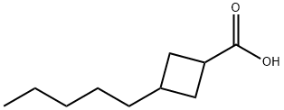 3-Pentylcyclobutanecarboxylic acid Structure