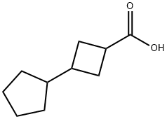 3-Cyclopentylcyclobutanecarboxylic acid Structure