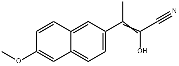 2-HYDROXY-3-(6-METHOXY-2-NAPHTHALENYL)-2-BUTENENITRILE Structure