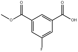 3-FLUORO-5-(METHOXYCARBONYL)BENZOIC ACID 구조식 이미지