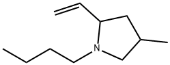 Pyrrolidine, 1-butyl-2-ethenyl-4-methyl- (9CI) 구조식 이미지