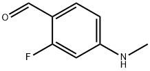 Benzaldehyde, 2-fluoro-4-(methylamino)- (9CI) 구조식 이미지