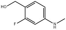 Benzenemethanol, 2-fluoro-4-(methylamino)- (9CI) Structure