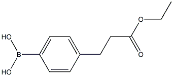 [4-(2-ETHOXYCARBONYLETHYL)PHENYL]BORONIC ACID Structure