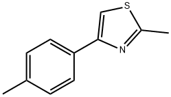 2-METHYL-4-P-TOLYL-THIAZOLE 구조식 이미지