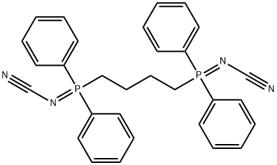1,4-Butanediylbis[diphenyl(cyanoimino)phosphorane] 구조식 이미지