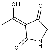 2,4-Pyrrolidinedione, 3-(1-hydroxyethylidene)-, (3E)- (9CI) Structure
