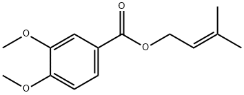 3,4-디메톡시벤조산3-메틸-2-부테닐에스테르 구조식 이미지