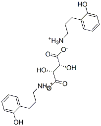 (R)-bis[[[2-(hydroxyphenyl)-1-methyl]ethyl]ammonium] [R-(R*,R*)]-tartrate 구조식 이미지