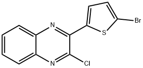2-(5-BROMO-2-THIENYL)-3-클로로퀴녹살린 구조식 이미지