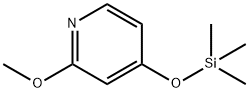 Pyridine, 2-methoxy-4-[(trimethylsilyl)oxy]- (9CI) Structure