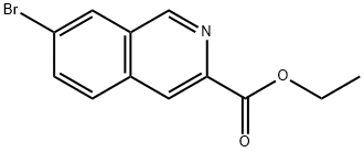 에틸7-브로모이소퀴놀린-3-카르복실레이트 구조식 이미지