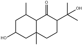 1(2H)-Naphthalenone,  octahydro-6-hydroxy-2-(1-hydroxy-1-methylethyl)-4a,8-dimethyl- Structure