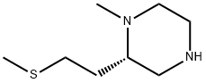 Piperazine, 1-methyl-2-[2-(methylthio)ethyl]-, (2S)- (9CI) 구조식 이미지