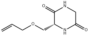 2,5-Piperazinedione,3-[(2-propenyloxy)methyl]-,(3R)-(9CI) Structure