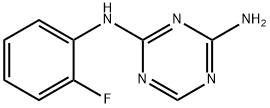 2-AMINO-4-(2-FLUOROPHENYLAMINO)-1,3,5-TRIAZINE Structure
