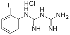 1-(2-FLUOROPHENYL)BIGUANIDE HYDROCHLORIDE Structure