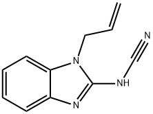 Cyanamide, [1-(2-propenyl)-1H-benzimidazol-2-yl]- (9CI) Structure