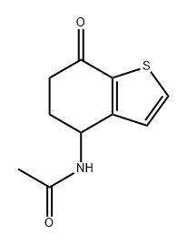 N-(4,5,6,7-tetrahydro-7-oxobenzo[b]-4-thienyl)acetamide 구조식 이미지