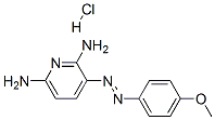 3-[(4-methoxyphenyl)azo]pyridine-2,6-diamine monohydrochloride 구조식 이미지