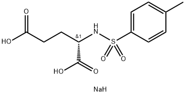 N-[(p-톨릴)술포닐]-L-글루타메이트이나트륨 구조식 이미지