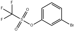 3-Bromophenyl trifluoromethanesulphonate 구조식 이미지