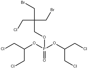 2,2-비스(브로모메틸)-3-클로로프로필비스[2-클로로-1-(클로로메틸)에틸]포스페이트 구조식 이미지