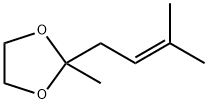 1,3-Dioxolane,  2-methyl-2-(3-methyl-2-butenyl)-  (7CI,9CI) 구조식 이미지