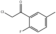 Ethanone, 2-chloro-1-(2-fluoro-5-methylphenyl)- (9CI) 구조식 이미지