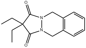 2,2-Dietil-2,3,5,10-tetraidro-1H-pirazolo(1,2-b)ftalazin-1,3-dione [It alian] 구조식 이미지