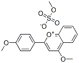 4-methoxy-2-(4-methoxyphenyl)-1-benzopyrylium methyl sulphate 구조식 이미지