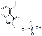 ethyl 3-ethyl-2-methylbenzoselenazolium sulphate Structure