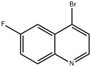 4-Bromo-6-fluoroquinoline 구조식 이미지