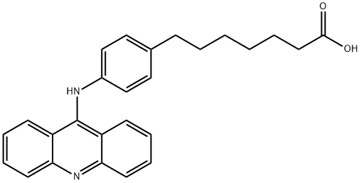 7-[p-(9-Acridinylamino)phenyl]heptanoic acid 구조식 이미지