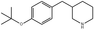 3-[[4-(1,1-디메틸레톡시)페닐]메틸]-피페리딘 구조식 이미지