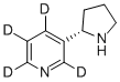 NORNICOTINE-2,4,5,6-D4 (PYRIDINE-D4) 구조식 이미지