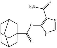 5-카르바모일-1H-이미다졸-4-일-1-아다만탄카르복실레이트 구조식 이미지