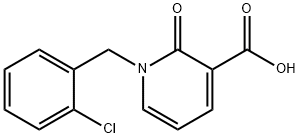 1-(2-CHLOROBENZYL)-2-OXO-1,2-DIHYDRO-3-PYRIDINECARBOXYLIC ACID 구조식 이미지